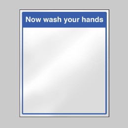 Mirror Message - Now Wash Your Hands - 
