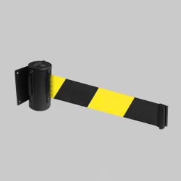 Retractable Wall Mounted Barrier - 4.6m - Plain - 