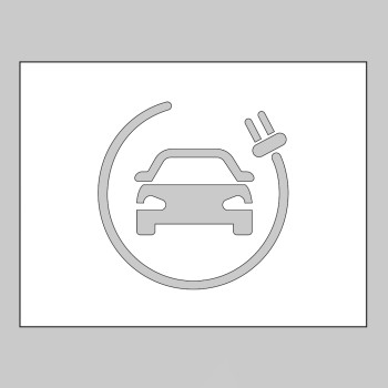 Stencil - Electric Vehicle Symbol - 