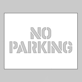 Stencil - No Parking - 