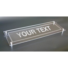 Your Message Here - Acrylic Sign with Stand-off Locators - 