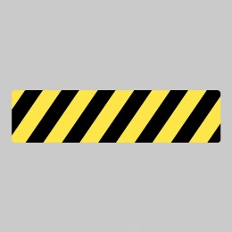 Anti-Slip Mat - Black / Yellow Chevron - 