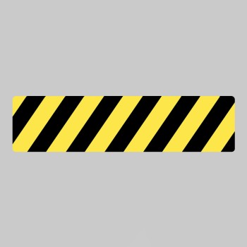 Anti-Slip Mat - Black / Yellow Chevron - 
