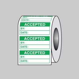 Accepted (Roll of 100 Labels) - 