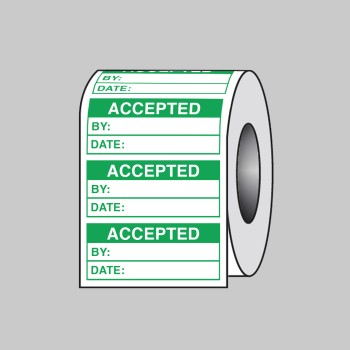 Accepted (Roll of 100 Labels) - 