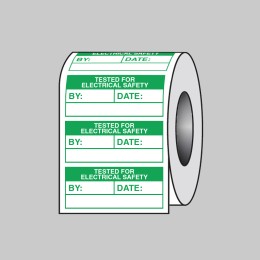 Tested for Electric (Roll of 100 Labels) - 