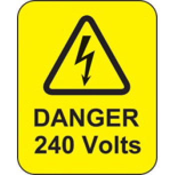 Danger - 240 Volts - Labels - 