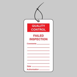 Quality Control Tag - Failed Inspection (Pack of 10) - 