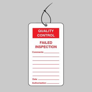 Quality Control Tag - Failed Inspection (Pack of 10) - 