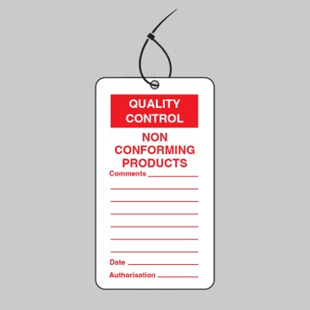 Quality Control Tag - Non Conforming Product (Pack of 10) - Quality Control Tag - Non Conforming Product (Pack of 10) -