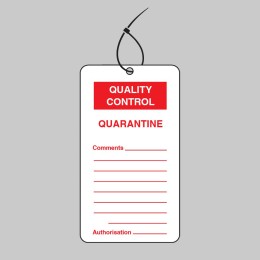 Quality Control Tag - Quarantine (Pack of 10) - 
