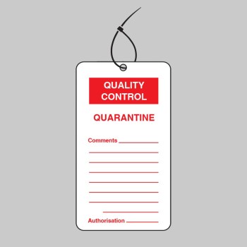 Quality Control Tag - Quarantine (Pack of 10) - 