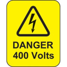 Danger - 400 Volts - Labels - 