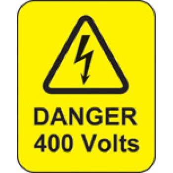 Danger - 400 Volts - Labels - 