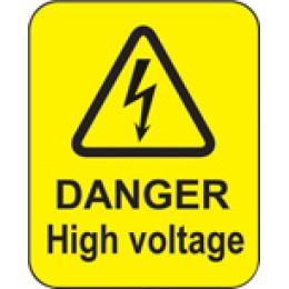 Danger - High Voltage Labels - 