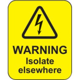 Warning - Isolate Elsewhere Labels - 