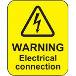 Warning - Electrical Connection Labels - 