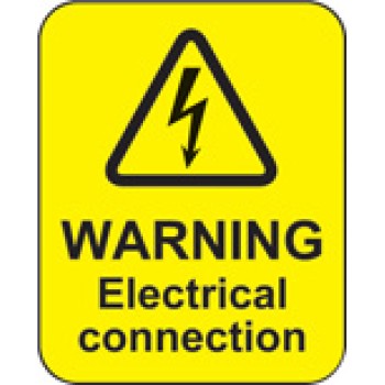 Warning - Electrical Connection Labels - 