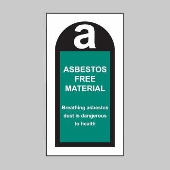 Asbestos Free Material Labels - 