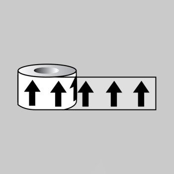 Black Arrows On Clear - Pipeline ID Tape - 