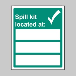 Spill Kit Located At (Space for Details) - 