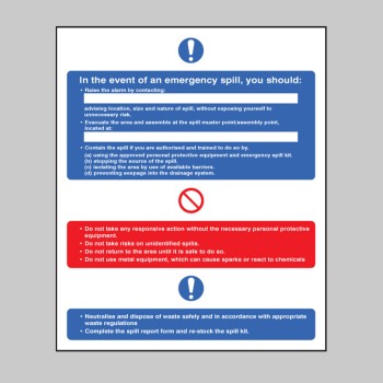 In the Event of An Emergency Spill - 