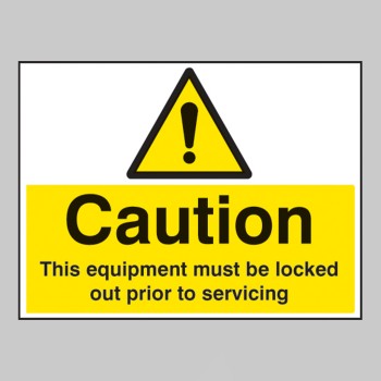 Caution - this Equipment Must be Locked Out Prior to Servicing - Caution - this Equipment Must be Locked Out Prior to Servicing -