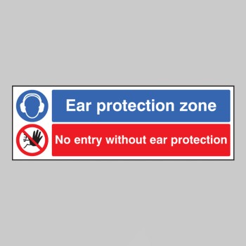 Ear Protection Zone - No Entry without Ear Protection - 