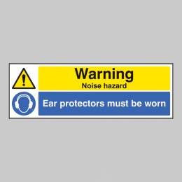 Warning - Noise Hazard - Ear Protection Must be Worn - 