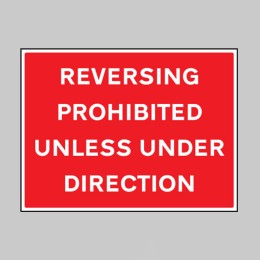 Reversing Prohibited Unless Under Direction - 