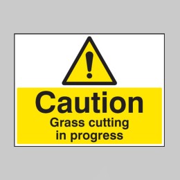 Caution - Grass Cutting in Progress - 