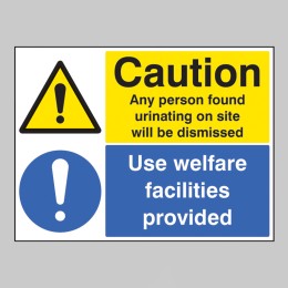 Caution - Any Person Found Urinating / Use Welfare Facilities - 