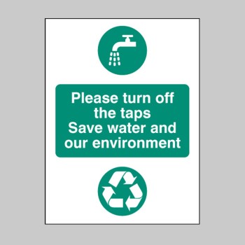 Please Turn Off the Taps - Save Water and Environment - 