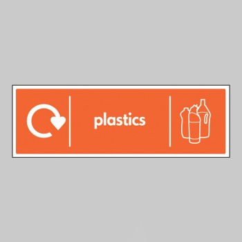 Plastics - WRAP Recycling Sign - 