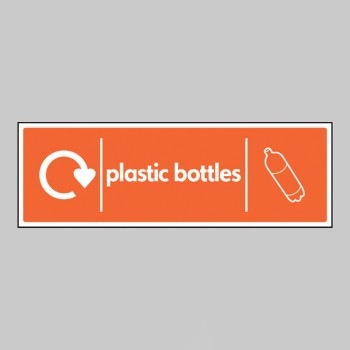 Plastic Bottles - WRAP Recycling Sign - 