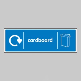 Cardboard - WRAP Recycling Sign - 