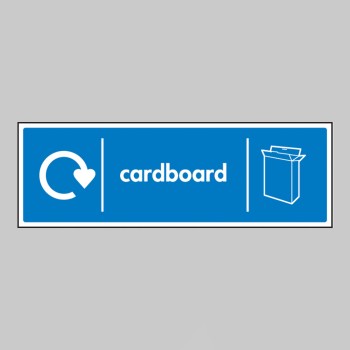 Cardboard - WRAP Recycling Sign - 