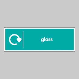 Glass - WRAP Recycling Sign - 