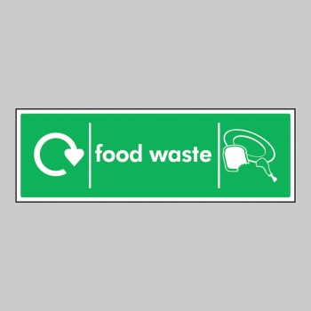 Food Waste - WRAP Recycling Sign - 