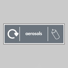 Aerosols - WRAP Recycling Sign - 