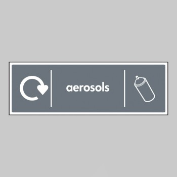 Aerosols - WRAP Recycling Sign - 