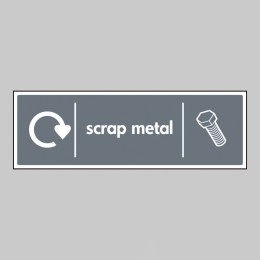 Scrap Metal - WRAP Recycling Sign - 