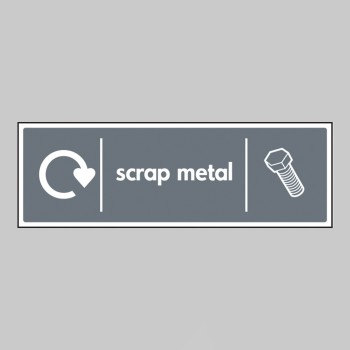 Scrap Metal - WRAP Recycling Sign - 