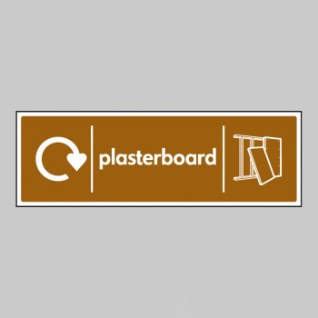 Plasterboard - WRAP Recycling Sign - 