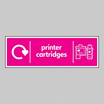 Printer Cartridges - WRAP Recycling Sign - 