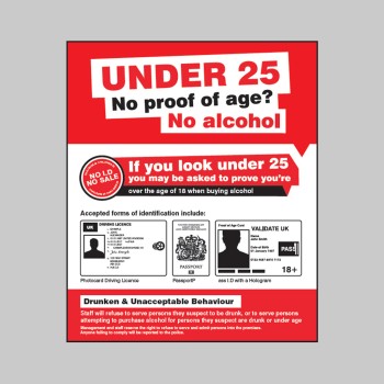 No Proof of Age No Alcohol - 