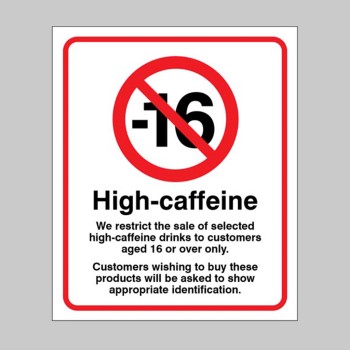 We Restrict the Sale of High Caffeine - 