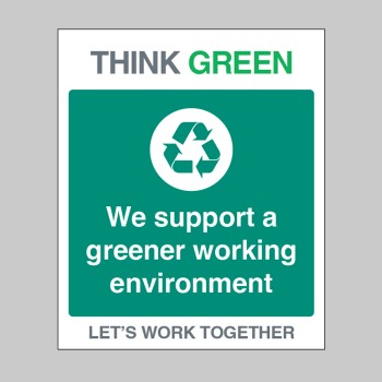 Think Green - We Support Greener Working - 