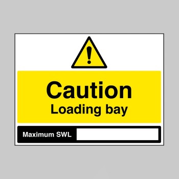 Caution - Loading Bay - Maximum SWL - 