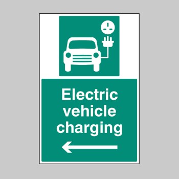 Electric Vehicle Charging Point - Left Arrow - 